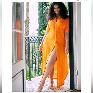 Eloquii Maxi Shirt Dress Coverup